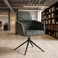 Chaise de bureau pivotante rembourrée sur mesure, chaise d'hôtel commerciale, chaise pour invités, chaise rotative à 360 degrés pour salle de réunion de bureau