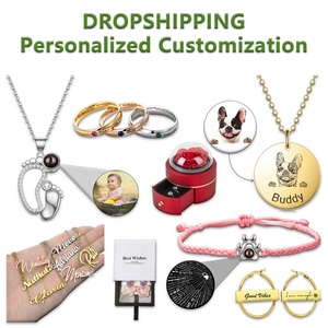 Tùy Chỉnh Đồ Trang Sức Dropship <span class=keywords><strong>In</strong></span> Trên Nhu Cầu Khắc Vòng Cổ Thời Trang Vòng Đeo Tay Đồ Trang Sức Shopify Dropshipping Đại Lý - Product Image 2
