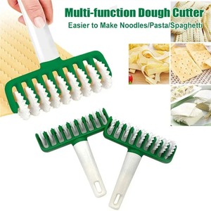 <b>Plastic</b> Multi-Purpose Noodle Maker 9-Wheel Roller Dough Cutter for Pasta Noodles Dough Pastry <b>Kitchen</b> Cooking Baking Aid - Product Image 2