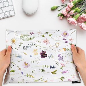Sobres de Poliéster con Diseño de Flores Silvestres en Acuarela - Paquete de 100 Unidades de 10x13 Pulgadas, Bolsas de Envío Decorativas Autosellables para Ropa - Product Image 4
