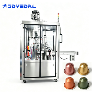 Machine de remplissage et de scellage entièrement automatique de capsules de café Nespresso en aluminium, ligne de production d'emballage de dosettes de café - Product Image 1