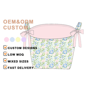 Panier imprimé personnalisé <span class=keywords><strong>pas</strong></span> <span class=keywords><strong>cher</strong></span> <span class=keywords><strong>en</strong></span> gros Monogramme Halloween Seau Décoration <span class=keywords><strong>de</strong></span> fête Cadeau pour enfants Sac fourre-tout avec nœuds - Product Image 6