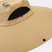 Chapeau hommes Super grand bord seau chapeau séchage rapide chapeau de soleil extérieur résistant aux UV résistant au soleil respirant pêche casquette alpine