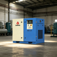 Compresseur d'air industriel à vis DUKAS 7,5-37 kW, refroidi par air, lubrifié, stationnaire, à vitesse fixe