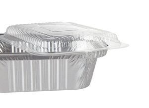 Aluminum <b>Foil</b> Pan with Lid Disposable Aluminum Takeout Food <b>Container</b> Aluminum <b>Foil</b> Box Catering Tray for Fast Food - Product Image 3
