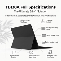 Yifang New Dual-purpose Laptop 2K Touchscreen Equipped with Intel I5-1235U Processor and LPDDR5 RAM Portable Commercial Laptops