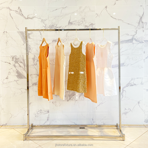 Giá nhà máy bán buôn thiết kế đơn giản bằng thép không gỉ vải hiển thị đứng bán lẻ Rack hiển thị cho các cửa hàng - Product Image 1