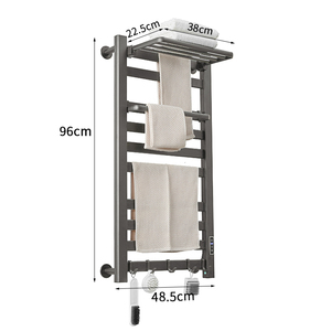 <span class=keywords><strong>Prix</strong></span> de gros OEM de haute qualité <span class=keywords><strong>porte</strong></span>-serviettes <span class=keywords><strong>chauffant</strong></span> aluminium <span class=keywords><strong>mural</strong></span> noir chauffe-serviettes de salle de bain <span class=keywords><strong>porte</strong></span>-serviettes électrique - Product Image 5