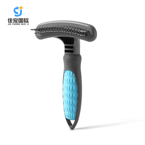 High Quality Luxury <b>Self</b> <b>Cleaning</b> Automatic Dog Shaving <b>Brush</b> Pet Grooming Comb with Stainless Steel & ABS Material - Product Image 1