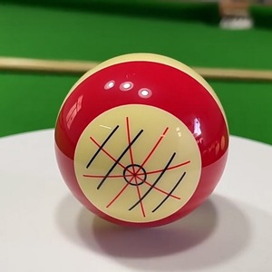 Bola de <span class=keywords><strong>billar</strong></span> de resina blanca y roja, artefacto de entrenamiento de práctica - Product Image 3