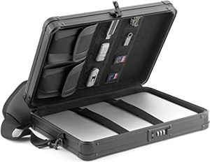 Maletín de aluminio Caja de herramientas de metal Estuche de efectivo Maletín para hombre Bloqueo Estuche de lujo para tableta y computadora portátil - Product Image 4