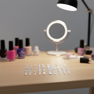 ILAN - Adhesivo Decorativo 2D con Brillantina y Diamantes de Imitación, 32 cm, Autoadhesivo, No Tóxico, Diseño de Mariposa, Bonito Diseño de Dibujos Animados, Decoraciones para Uñas - Product Image 2