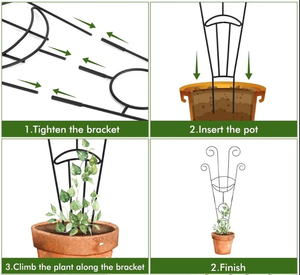 Direct Vietnam Usine Hoya <span class=keywords><strong>Treillis</strong></span> Clair Conception Feuille Artificielle Assemblage Facile Fer Filet <span class=keywords><strong>De</strong></span> Jardin Peinture Vente Populaire - Product Image 3