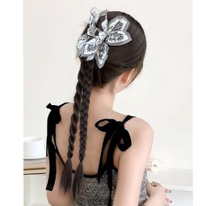 Cashew Flower Ponytail High Temperature Wire <b>Braid</b> <b>Wig</b> For Miss Artistic Retro Style - Product Image 1