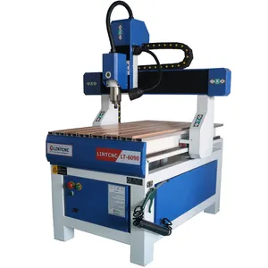 Roteador cnc para máquina de alumínio, alto desempenho de fabricação cnc lintcnc 6090 máquina de esculpir madeira de boa qualidade