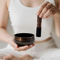 Cadeau de Noël, ensemble de bols chantants tibétains, bol de méditation, bol de guérison sonore, cadeau de fête pour les amateurs de yoga