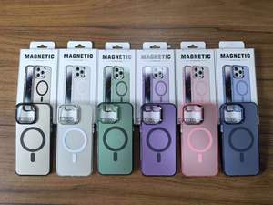 Étuis de téléphone portable magnétiques IMD 14 15 Pro Max aimant de couverture acrylique pour <span class=keywords><strong>Iphone</strong></span> 12 13 16 accessoires de téléphone portable affaires - Product Image 5