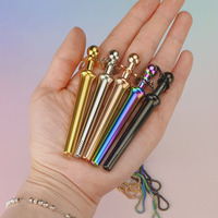 2026 Collier multifonctionnel en acier inoxydable, nouveau design tendance, avec paille extractible pour parfum et aide respiratoire anti-anxiété
