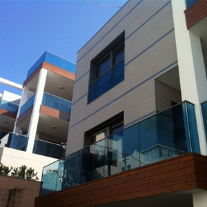 Lan can kính màu tùy chỉnh màu trà hoặc lan can kính màu đen cho ban công - Product Image 5