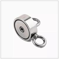 Aimant de pêche surpuissant rond N35 D94mm en néodyme, bloc magnétique industriel Double face, 3d, 300KG, 660lb