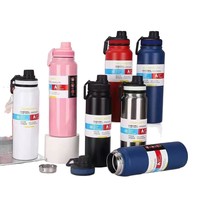 Thermos à double paroi en acier inoxydable 304, 750 ml, grande capacité, camping, sports de plein air, pot portable
