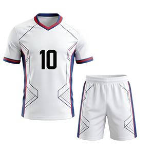 Conjunto de Uniforme de Fútbol Personalizado, Ropa Deportiva Transpirable de Secado Rápido con Pantalones Cortos para Hombre - Product Image 1