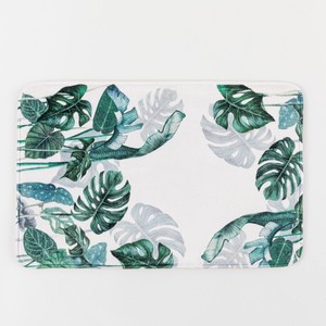 Peinture numérique moderne Ensemble de salle de bain Antidérapant Vert Blanc Fleurs Rideau de <span class=keywords><strong>douche</strong></span> <span class=keywords><strong>Mousse</strong></span> à mémoire Tapis de bain Tapis de toilette-Polyester - Product Image 3