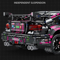 Jie Star 57010 2978 pièces MOC technique WRX STI voiture de sport Supercar bricolage briques d'assemblage blocs de construction modèle jouets ensembles