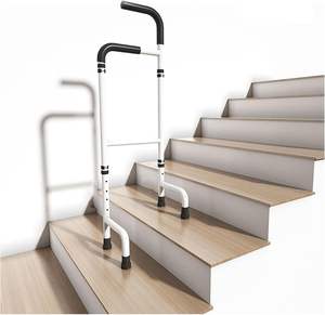 ไม้เท้าช่วยเดินสำหรับบันไดช่วยปีนเขาปรับระดับความสูงได้ผู้ช่วยติดบันไดที่ปลอดภัยและแข็งแรงสำหรับผู้สูงอายุ - Product Image 5