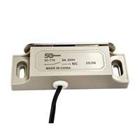 Normally Open Magnetic Reed Switch ABS Material Mini Wired Door Sensor for Security Alarm & Limit Detection