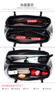 Bolsos de Mano de Lujo para Mujer al por Mayor, Bolsos de Cuero PU Patentado, Bolsos de Hombro y Bandolera para Mujer - Product Image 5