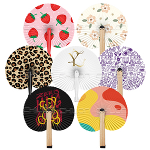 Quà Tặng Khuyến Mãi Tùy Chỉnh In Vòng Cầm Tay Fan Giấy Gấp Gỗ Tay Fan Hâm Mộ - Product Image 2