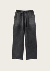 Pantalon de survêtement molletonné oversize pour homme, taille élastique, style streetwear décontracté, coupe ample, tricoté mi-lourd, style automne - Product Image 2