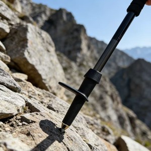 Trekking Pole Tip <b>Tungsten</b> Steel Alloy Adjustable Hiking Mountaineering Outdoor Folding Stick Accessory - Product Image 1