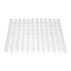 Manufacturer Disposable Hot Sale Detachable Optical 96 Well Flat Cap Mat Lab Supplies Sealing Mat PCR Plate Cover