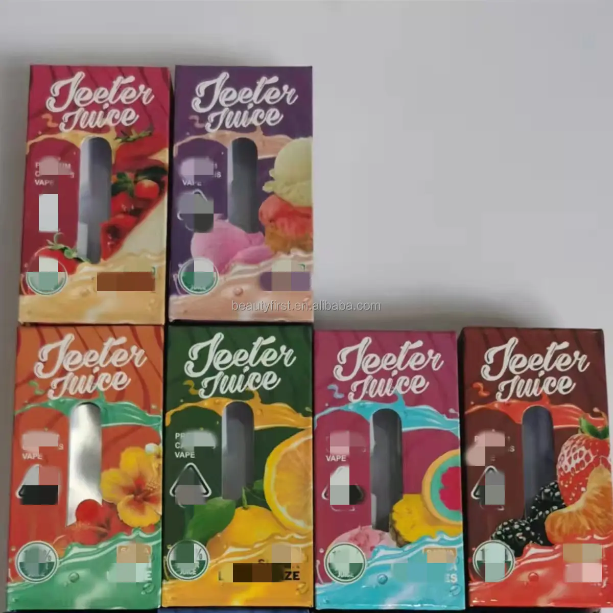 Пустые разноцветные меды Muha, упаковочная коробка для бумажных коробок Jeeter Juice