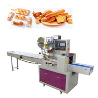 Machine d'emballage horizontale automatique pour boulangerie, idéale pour les pâtes, les gâteaux roulés, le pain tranché – Emballeuse de type coussin