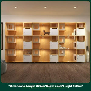 Villa de lujo para gatos con diseño Hotel para gatos de varios niveles con diseño - Product Image 6