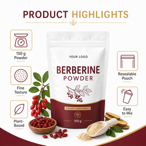 Extracto de Berberina 100% Puro en Polvo de Fitosomas 500mg 150g, Suplemento Halal Certificado para Apoyo Inmunológico en Adultos, ¡Oferta! - Product Image 2