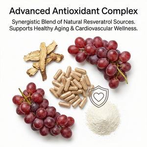 Capsules de resvératrol |   Vin Naturel à Base de Vigne et de <span class=keywords><strong>Plante</strong></span> de Sureau Japonais, Formule Végétale |   Antioxydant immunostimulant pour adultes, adapté aux végétariens - Product Image 3
