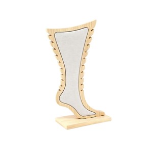 Bamboo Wood Necklace <b>Display</b> Stand Creative Jewelry Hanger Pendant Rack <b>Display</b> <b>Case</b> 14.5x6.5x28.2cm - Product Image 5