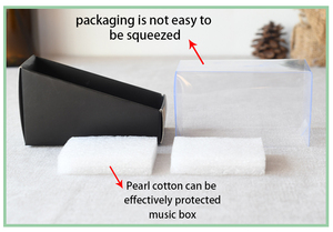 Mini cajas musicales redondas giratorias de oso bonito de madera Pure Melody con logotipo personalizado - Product Image 5