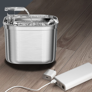 Dispensador automático de agua <span class=keywords><strong>para</strong></span> mascotas, cuenco extraíble duradero, Material DE SEGURIDAD DE ACERO INOXIDABLE completo <span class=keywords><strong>para</strong></span> gatos, perros, fuente de agua potable - Product Image 5