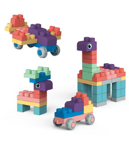 80 Stück Kaubare Weiche TPE-Bausteine im Maßstab 1:8 für Kleinkinder & 5 bis 7 Jahre DIY Pädagogische Kochbare Tiere - Product Image 2