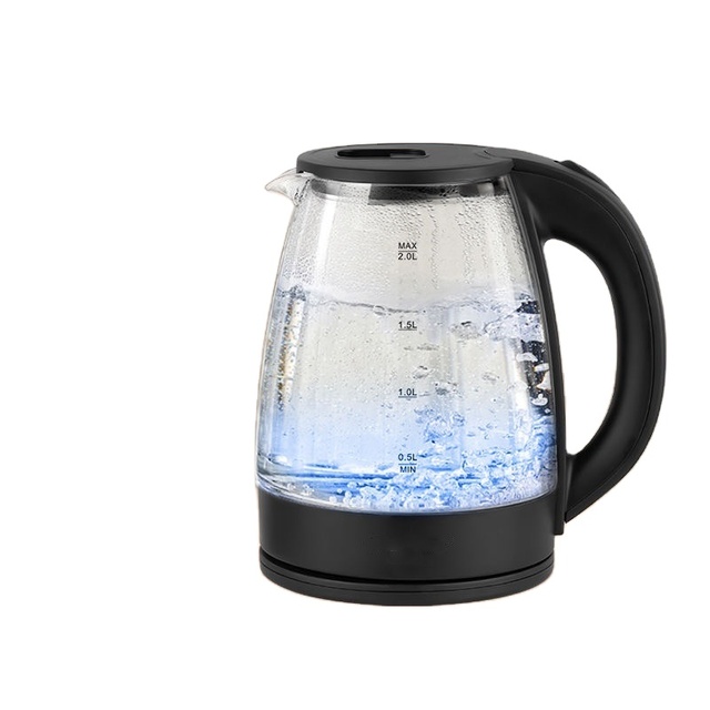 220V 1500W Electric Kettle 1.8 Liter Glass Tea Kettle with Speed Boil Tech & Keep Warm Feature for Households