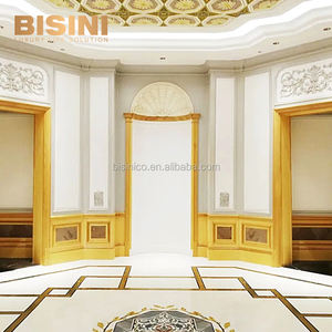 Exceptionnel panneau de <span class=keywords><strong>lambris</strong></span> en bois de style rococo français rétro vintage fait à la main pour villa - Product Image 3