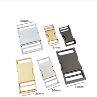 MZhardware, fournisseur direct d'usine en Chine, boucles métalliques à dégagement latéral en alliage de zinc de différentes couleurs, 16 mm-38 mm
