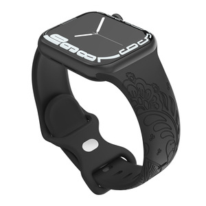 HMJ correa de reloj de silicona grabada con láser al por mayor para <span class=keywords><strong>Apple</strong></span> <span class=keywords><strong>Watch</strong></span> 1/2/3/4/5/6/7/8/<span class=keywords><strong>se</strong></span> - Product Image 3
