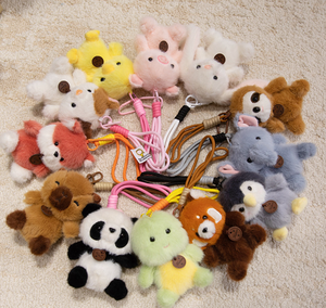 Llavero de Peluche con Forma de Animal de Dibujos Animados, Abridor de Botellas, 12cm/16cm, Suave, con Relieve 3D, Gato, Oso, Pato, Conejo, Venta al Por Mayor - Product Image 4