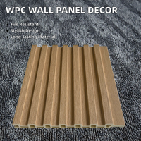 Panneau mural en matériau composite WPC de style moderne, écologique, imperméable et ignifuge pour hall d'hôtel, appartement, maison